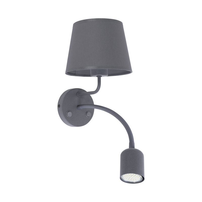 Stickland 2-Light Dimmable Grey/Brown/Blue Armed Sconce