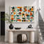 Œuvres d'art rétro aux formes géométriques, tableaux pour le salon, impression giclée sur toile encadrée-133594833-133594835