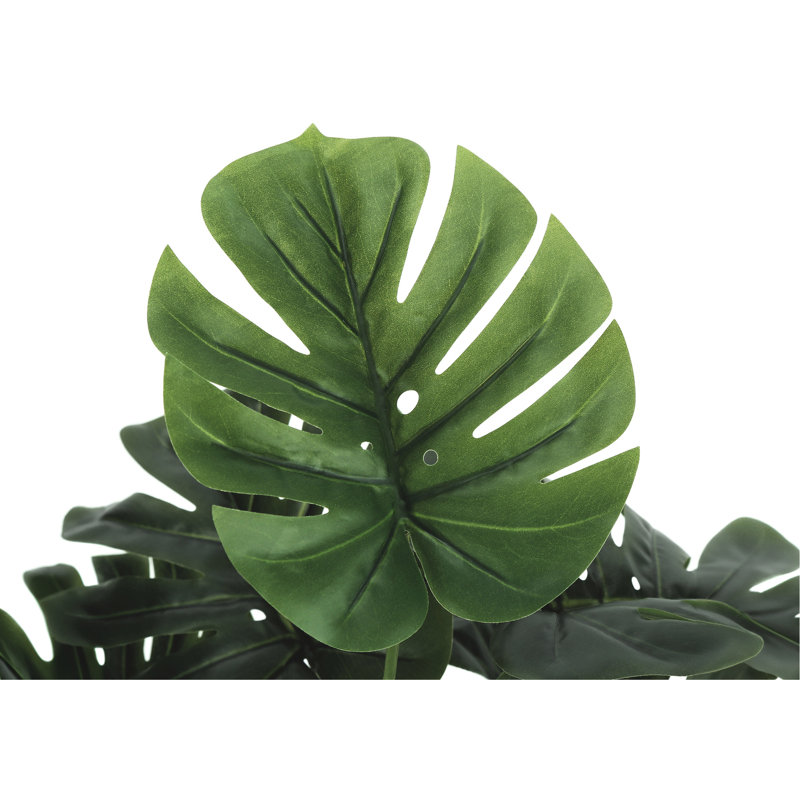 Plante artificielle 24 "avec feuilles en pot noir pour la décoration intérieure