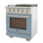 KUCHT Professional 30 in. 4.2 cu. ft. Natural Gas Range and Convection Oven in Light Blue with True Simmer Burners-97805564-97805568