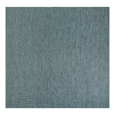 Tapis bleu sarcelle intérieur / extérieur Sevim