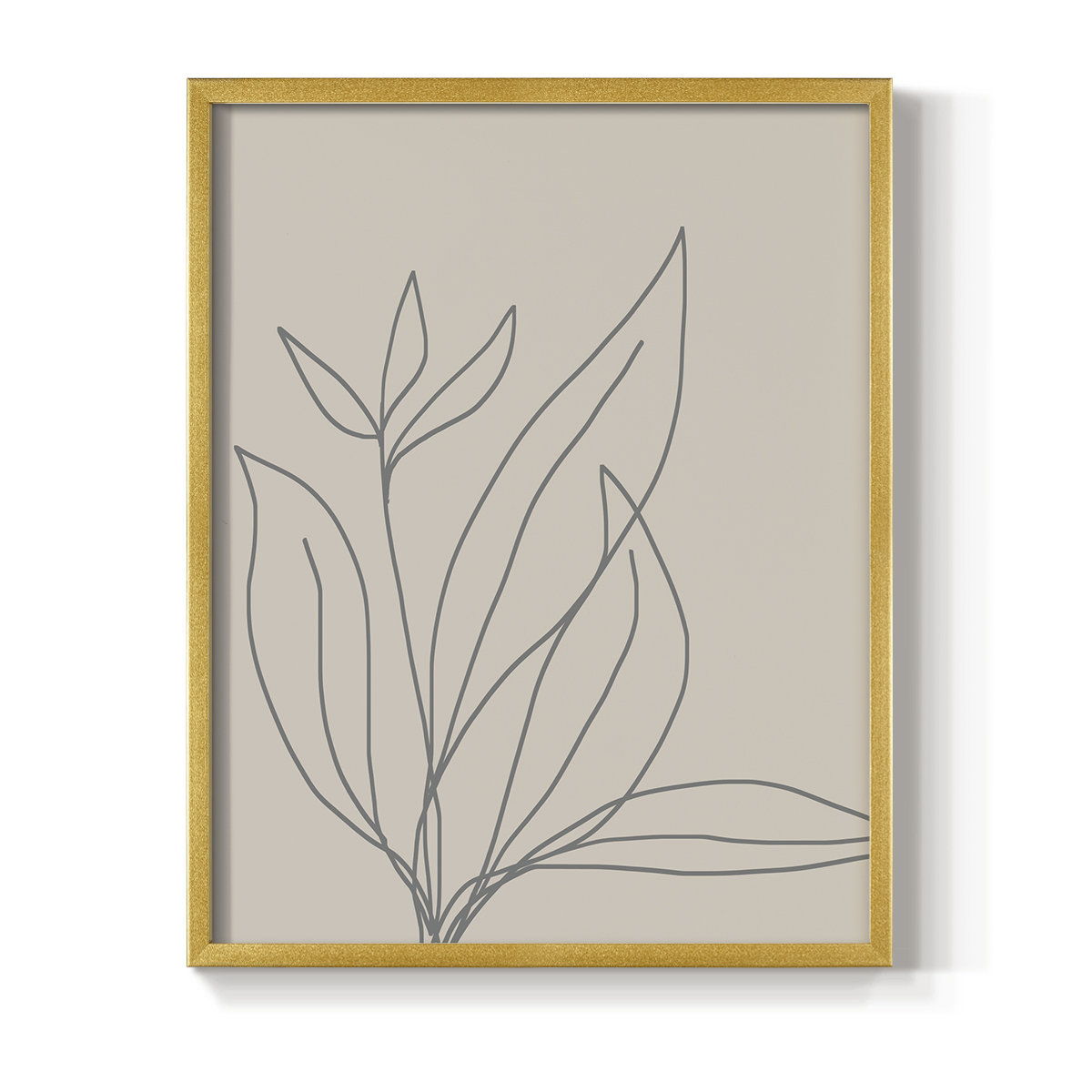 Winston Porter Neutral Lines I Framed Print - Solid Wood | Wayfair