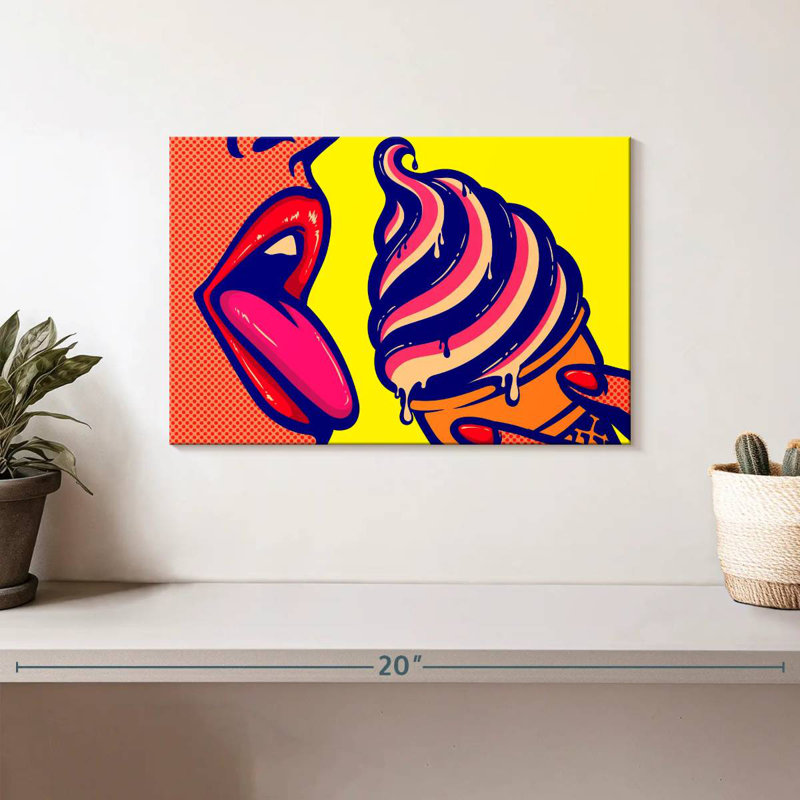 Yarlin Comic Ice Cream, 8" H x 12" W