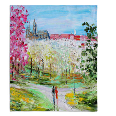 Couverture sherpa doux castle prague