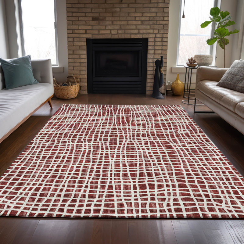  Tapis d'entrée / extérieur antidérapant Finck, Rectangle 2 pi 6 po x 3 pi 10 po