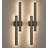 39.4''H Modern Black Aluminum ETL Outdoor Wall Light with Dual-Sided LED Lights