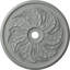 Médaillon de plafond Endurathane Sellek, diamètre extérieur de 42 1/8 po x P 1 7/8 po (convient aux auvents jusqu'à 9 po), apprêté en usine-1236685928