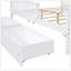 Structure de lit en bois robuste avec garde-corps et tiroirs de rangement sous le lit pour plus de sécurité et d'organisation-1350792544
