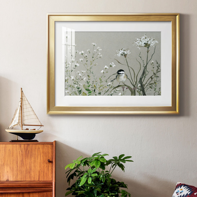 Bouquet de Grace Meadow II - cadre photo, Or, H 18,5 po x l 24,5 po x P 1,5 po