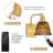 Vintage Wireless Rechargeable Armed Sconce with Remote and Bulb
