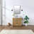 37 " W Freestanding Standard Free Standing 1 Single Vanity Bathroom Vanity With Quartz Top