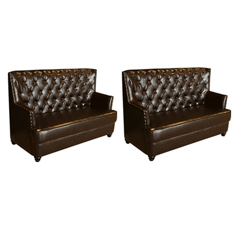 Banc de café de style européen, Brun foncé