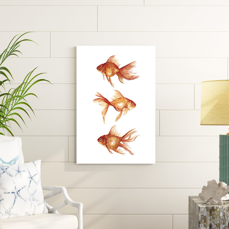 Poisson rouge ornemental III, H 36 po x l 24 po x P 1,25 po