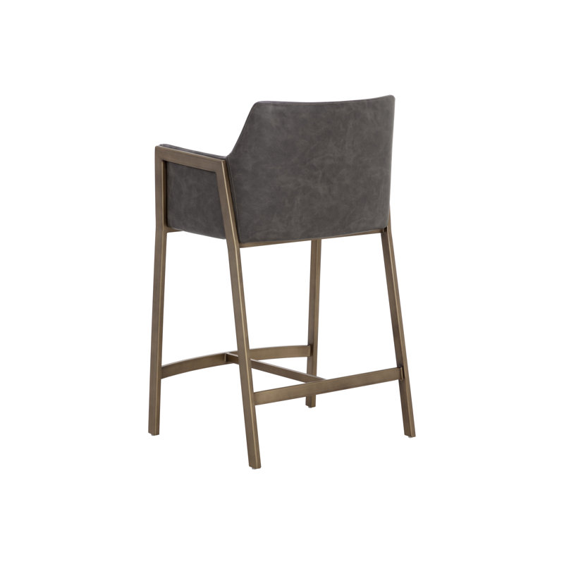 BERNADETTE BARSTOOL - BRAVO ADMIRAL, Counter Stool (26" Seat Height), Kendall Gray