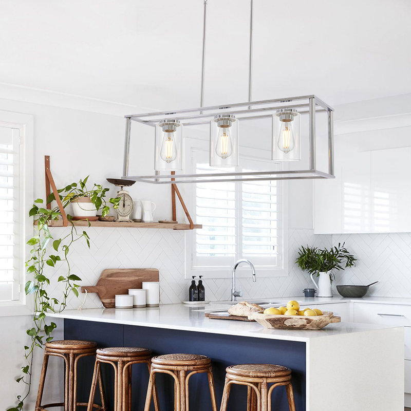 Laga 3 - Light Kitchen Island Pendant, Chrome