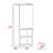 Mila Bathroom Cabinet, Two Interior  Shelves, Two External Shelves, Single Door Cabinet -Smokey Oak-885242741