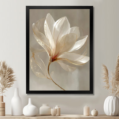 Délicat Magnolia doré - impressions sur toile Magnolias, art floral floral orange