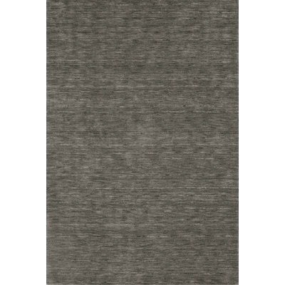 Tapis en laine gris anthracite touffeté à la main Toby