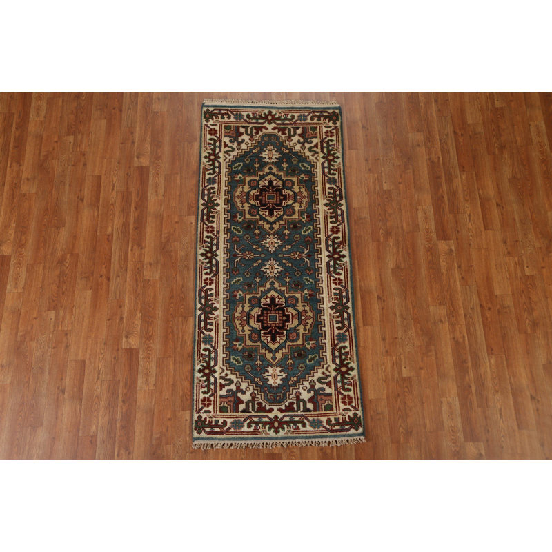One-of-a-Kind 2'7" X 5'11" New Age Wool Area Rug in