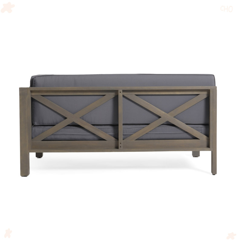 X-Back Left -Right Corner Bench Set, Dark Grey