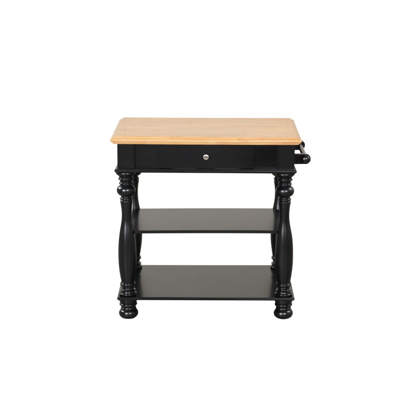 Black Kitchen Island