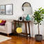 Console Monocle en brun Mid-Century moderne, H 28,82 po x l 31,08 po x P 13,77 po