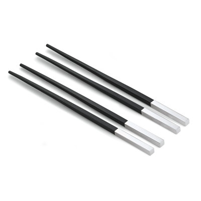 Stainless Steel Wood Stainless Steel Chopsticks Flatware