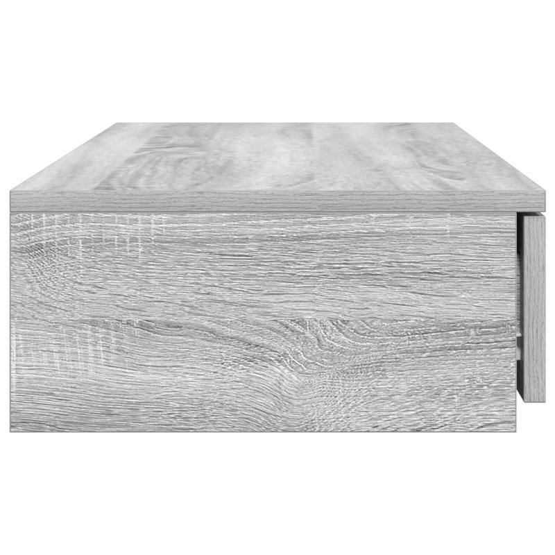 Bed Drawers - Made From Engineered Wood, Grey Sonoma, 16.5 H x 80 L x 36.5 W cm