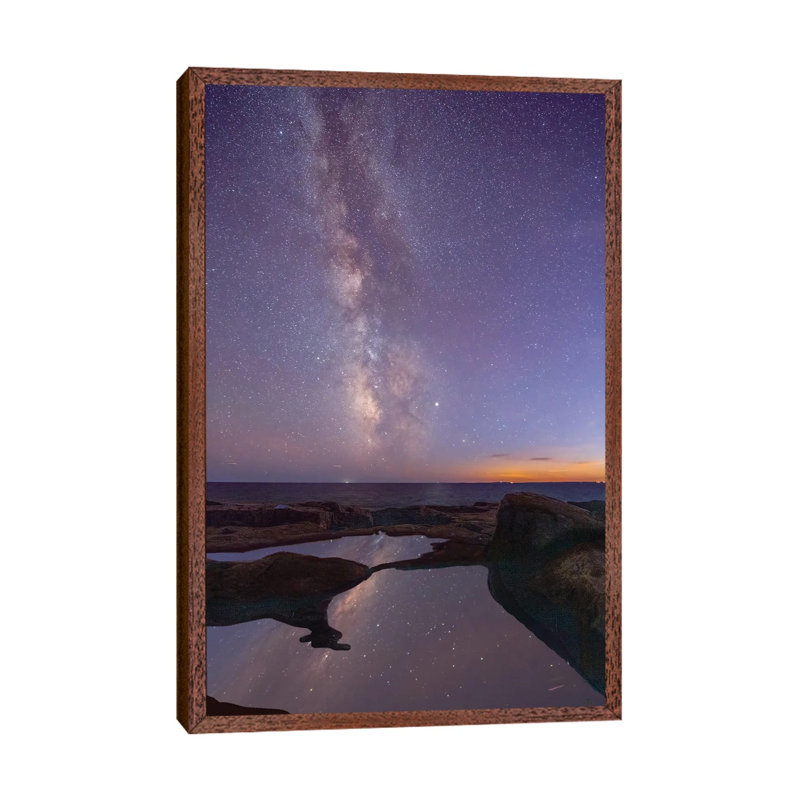Milky Way Maine 1 Piece Wall Art on Canvas, 66.04 cm H x 45.72 cm W, Classic Wood Framed