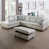 Silver Gray Faux Leather selected