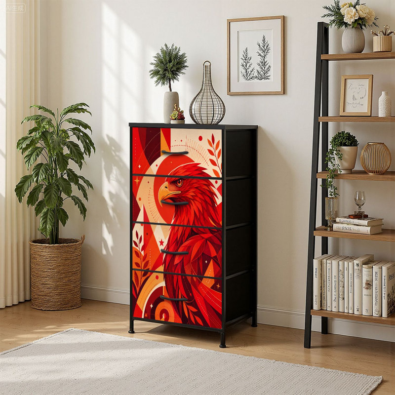 Commode de rangement verticale 4 tiroirs