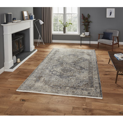Kelli area rug Machine Woven Rectangle Grey