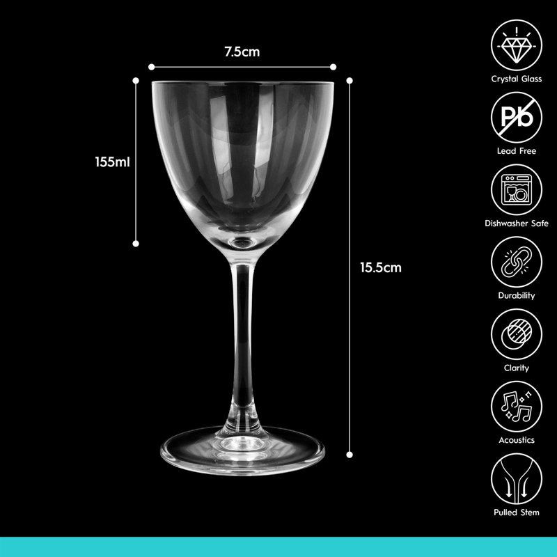 155ml Drinking Glass, Set of 6