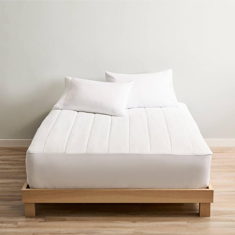 Sunbeam Twin Size Electric Heated Mattress Pad With Water-resistant Design And Easy Dial Controller