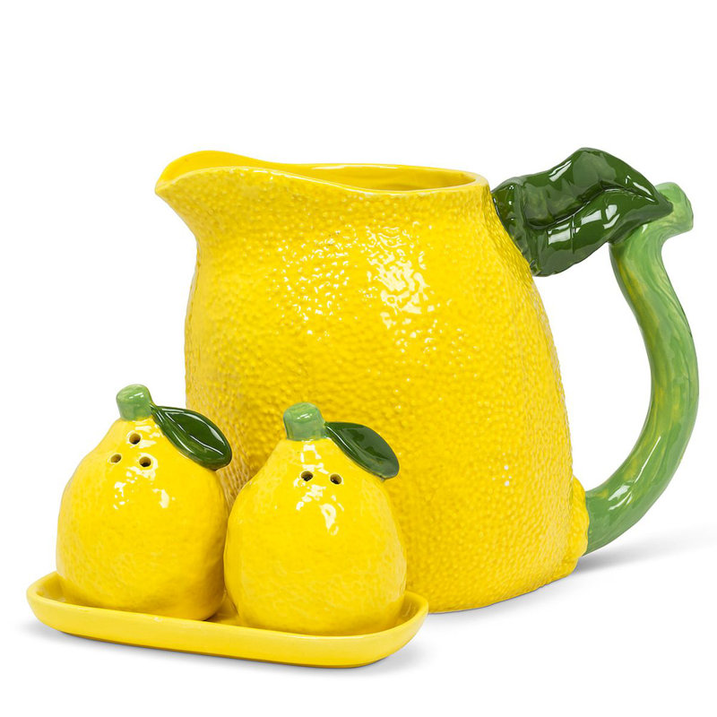 Ensemble de salière et poivrière Mr. MJs Lemons on a Tray