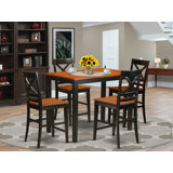 Socha - Person Solid Wood Solid Wood Top Four Leg Dining Set