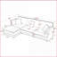 Canapé modulaire convertible en L avec repose-pieds 4 places Modern Vert | Structure en bois | Coussins en mousse-669323281