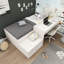 Single (3') Standard Bed Frame with Storage Included with Desk Included