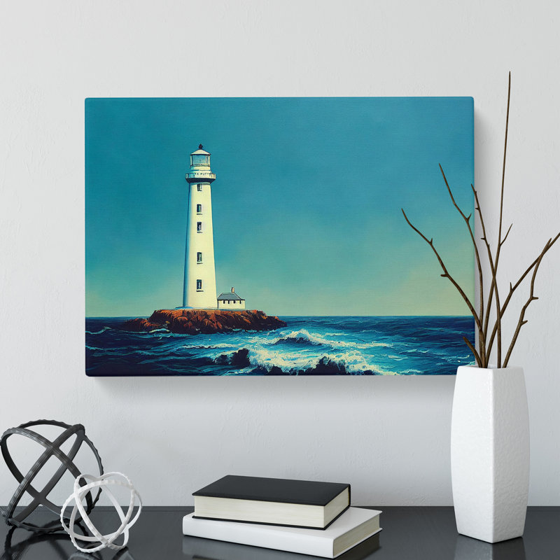 Captivating Lighthouse - Wrapped Canvas, 35cm H x 50cm W x 3cm D