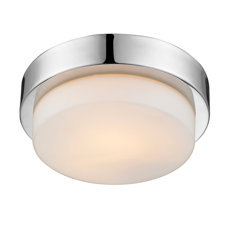 Plafonnier encastré 1 lumière 8,5 po Ayzen, Chrome