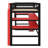 Modern Elevated Bed with Dedicated Workspace, Vertical Side Storage, Comprehensive Bookcase Shelving, and Adjustable RGB Illumination-896613101
