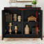 Buffet Mid-Century cannelé avec 2 trous-2145831899