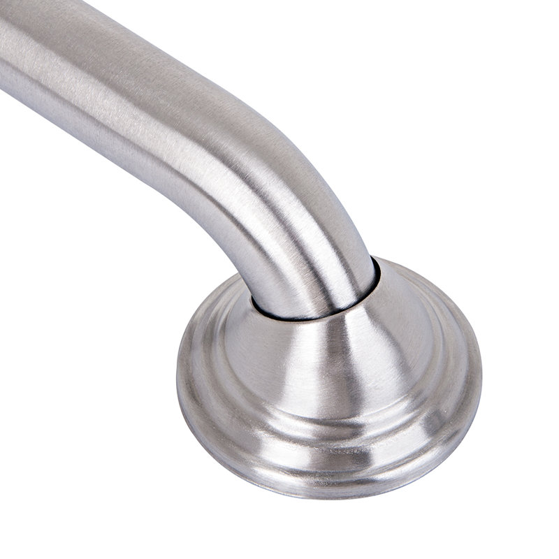 Utopia Alley Decorative Shower Safety Grab Bar, 16" W, Brushed Nickel