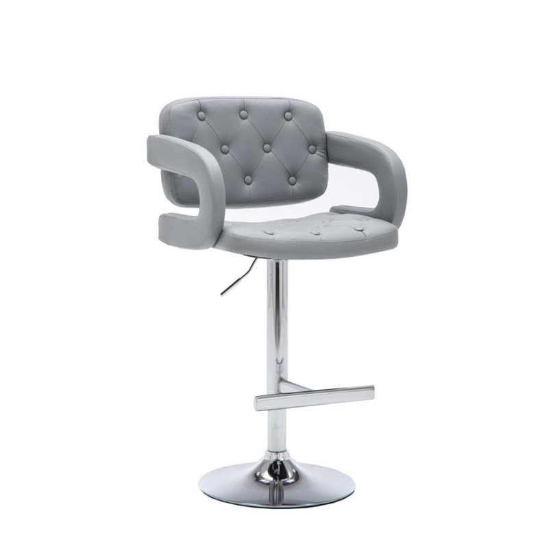 Tabouret de bar moderne capitonné et capitonné