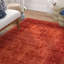 Tapis oriental orange à motif floral Godina-29199514