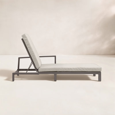 Double chaise longue d'extérieur en métal Hoyt