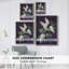 Reproduction encadrée FLORAL Series CCXLVI - bois massif-1749441666