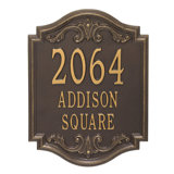 Signature Series 3-Line Wall Address Plaque