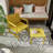 Acord Yellow 2 - Piece Furniture , Pp, Quick Assembly, Suitable For Family Bbqs All Weather , Zero Maintenance Cleanup, Assembly Garden-122078690