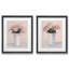 Blush florals I-ensemble de 2 reproductions d’art encadrées sur papier